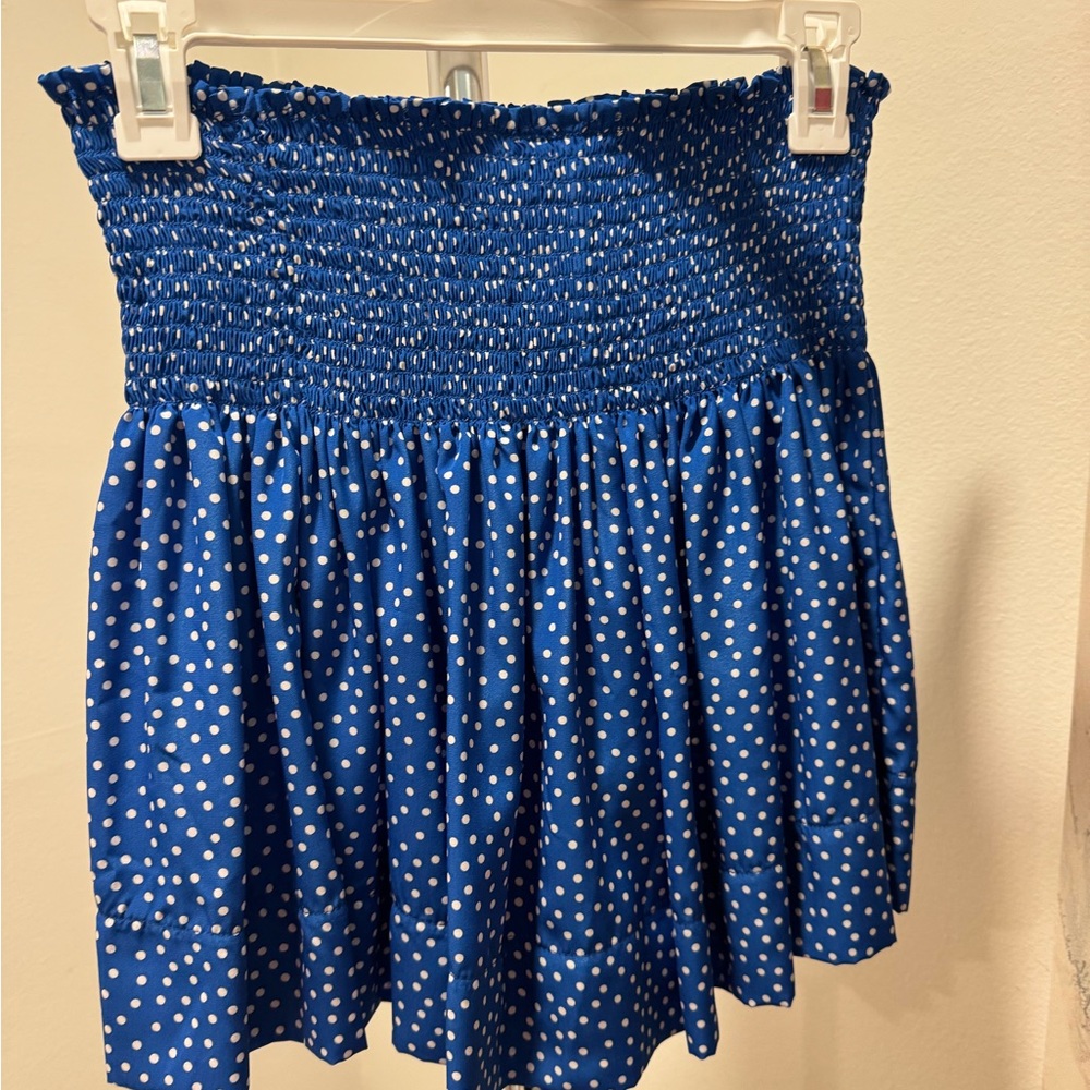 Blue Polka Dot Skirt